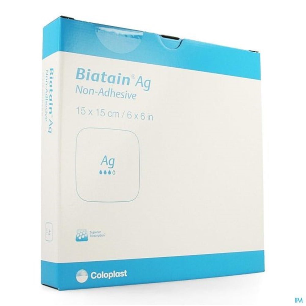 Coloplast Biatain Ag Yapışkansız Köpük Yara Örtüsü 15 x15cm (1-Adet)