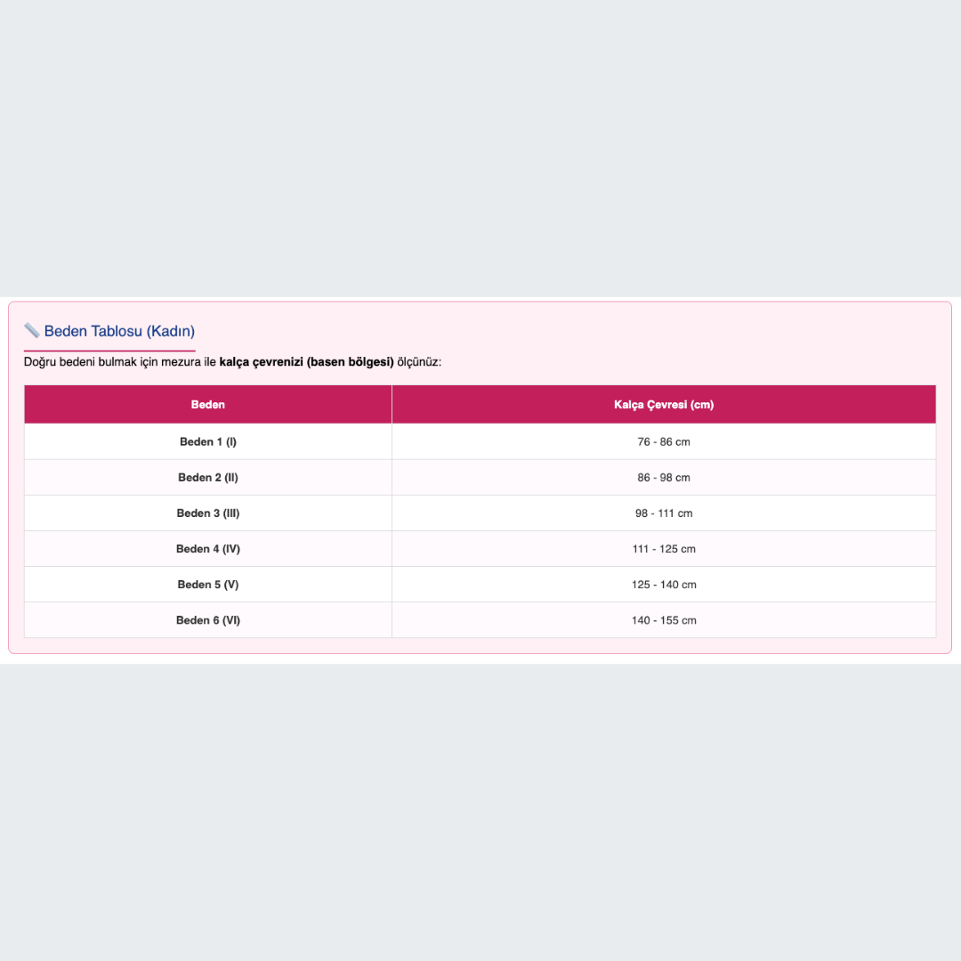 Medi Lumbamed Facet - Eklem ve Bel Fıtığı İçin Ayarlanabilir Kadın Bel Korsesi
