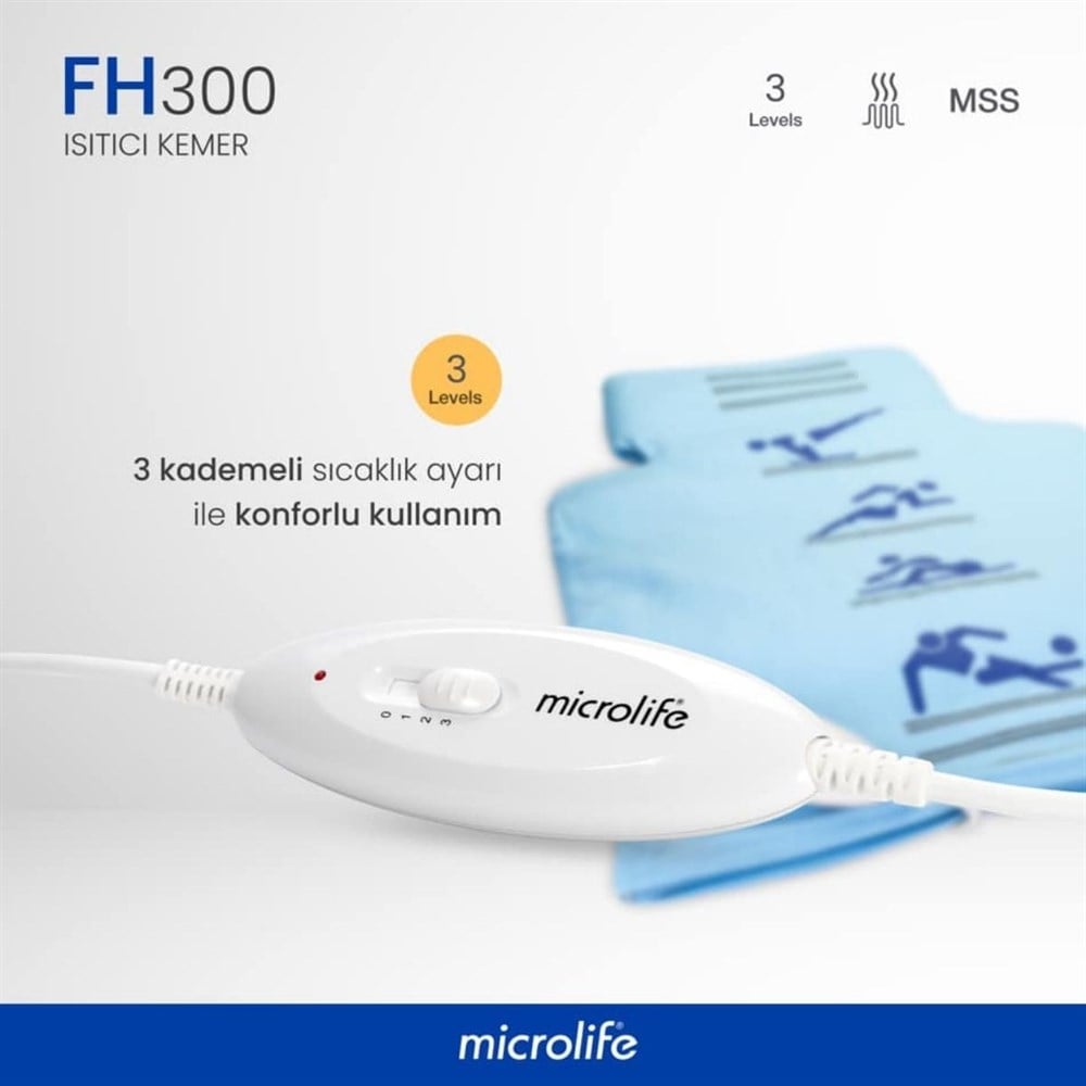 Microlife Fh 300 Elektrikli Ped - Tam Bel Boyun Isıtıcı Kemer- Adet Kemeri- Isıtıcılı Fıtık Kemeri
