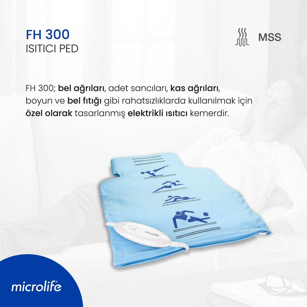 Microlife Fh 300 Elektrikli Ped - Tam Bel Boyun Isıtıcı Kemer- Adet Kemeri- Isıtıcılı Fıtık Kemeri
