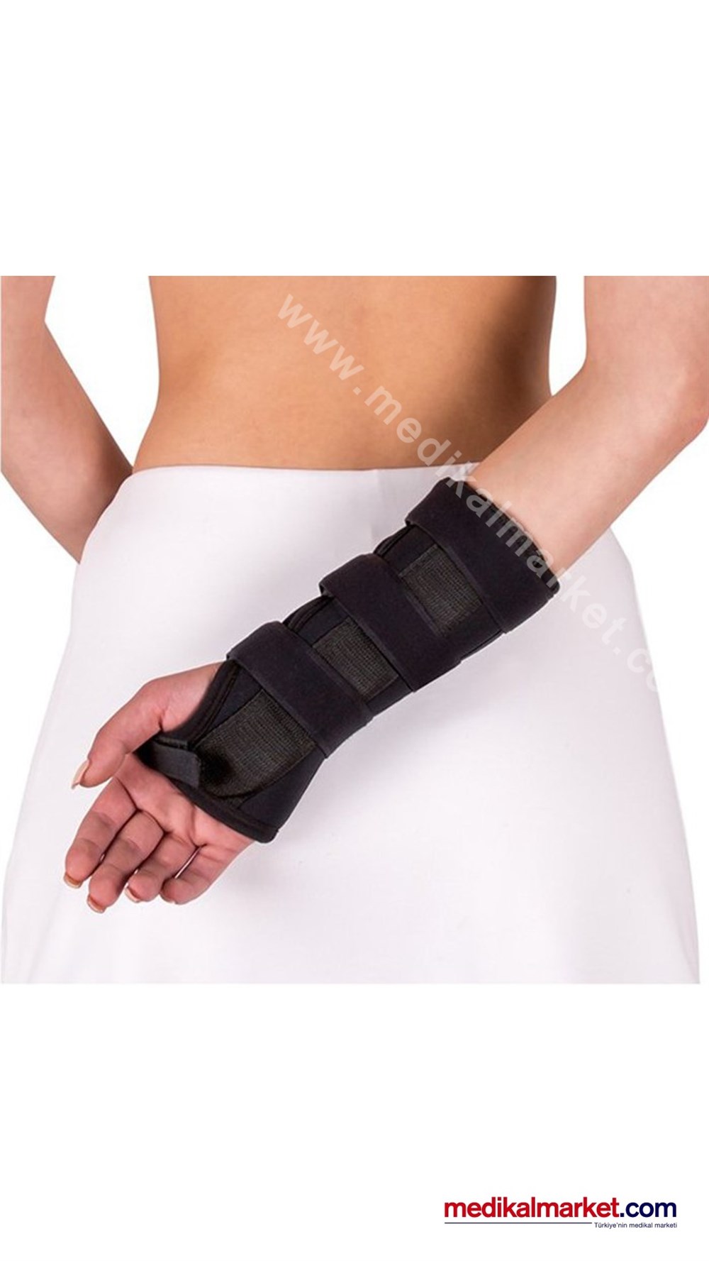 Orthocare 4325 Siyah Termoplastik Extra Destekli El Bilek Sabitleme Ateli