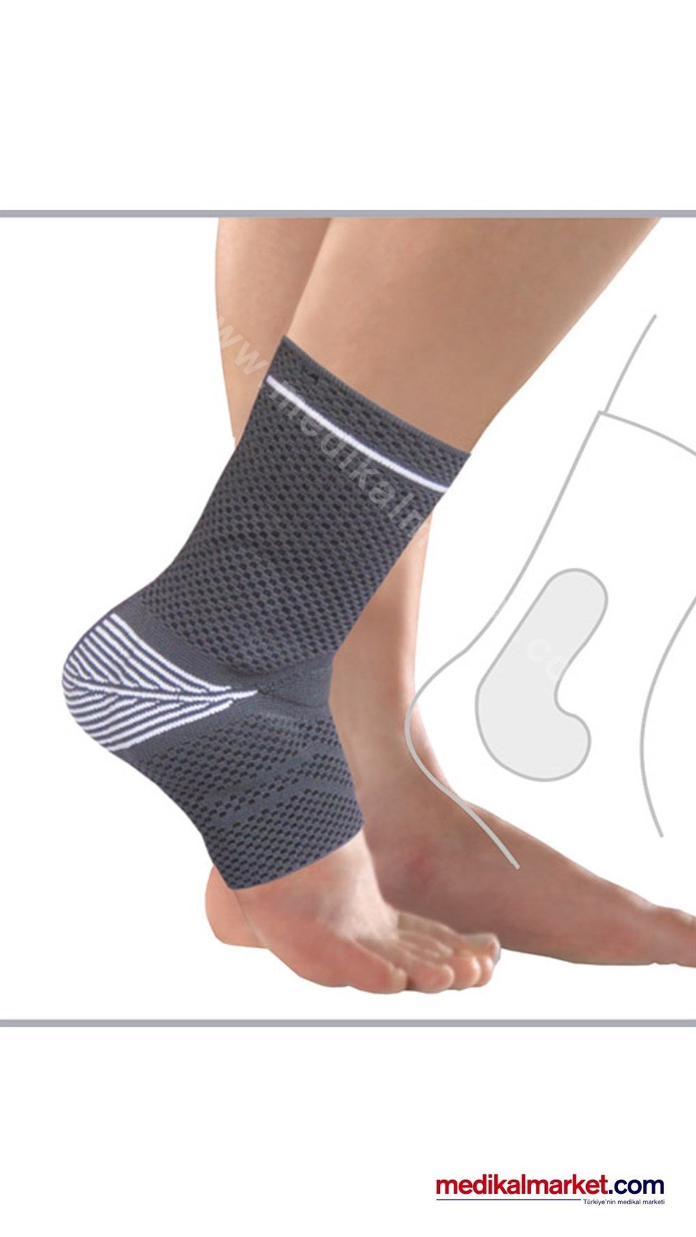 Orthocare 7910 Burkulma Malleol Destekli Ayak Bilekliği