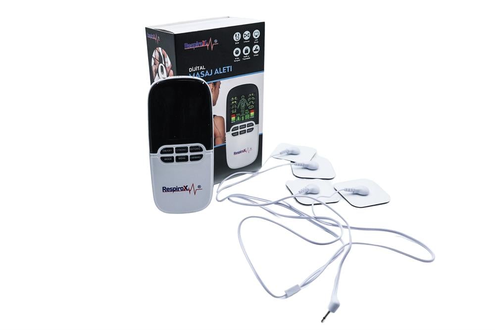 Respirox RTC-PRO Renkli Dijital Masaj Aleti 8 Kanallı Şarjlı Tens Cihazı