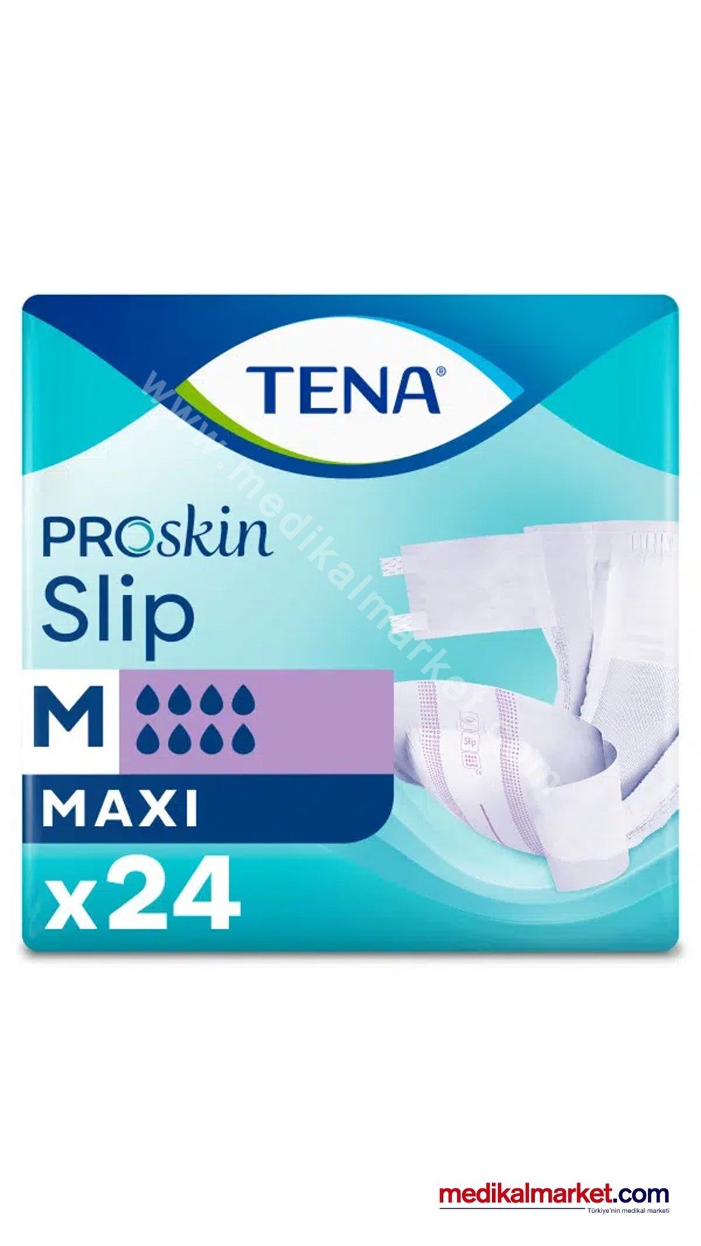 TENA Belbantlı Maxi (8 Damla) M Beden Hasta Bezi 24 Adet
