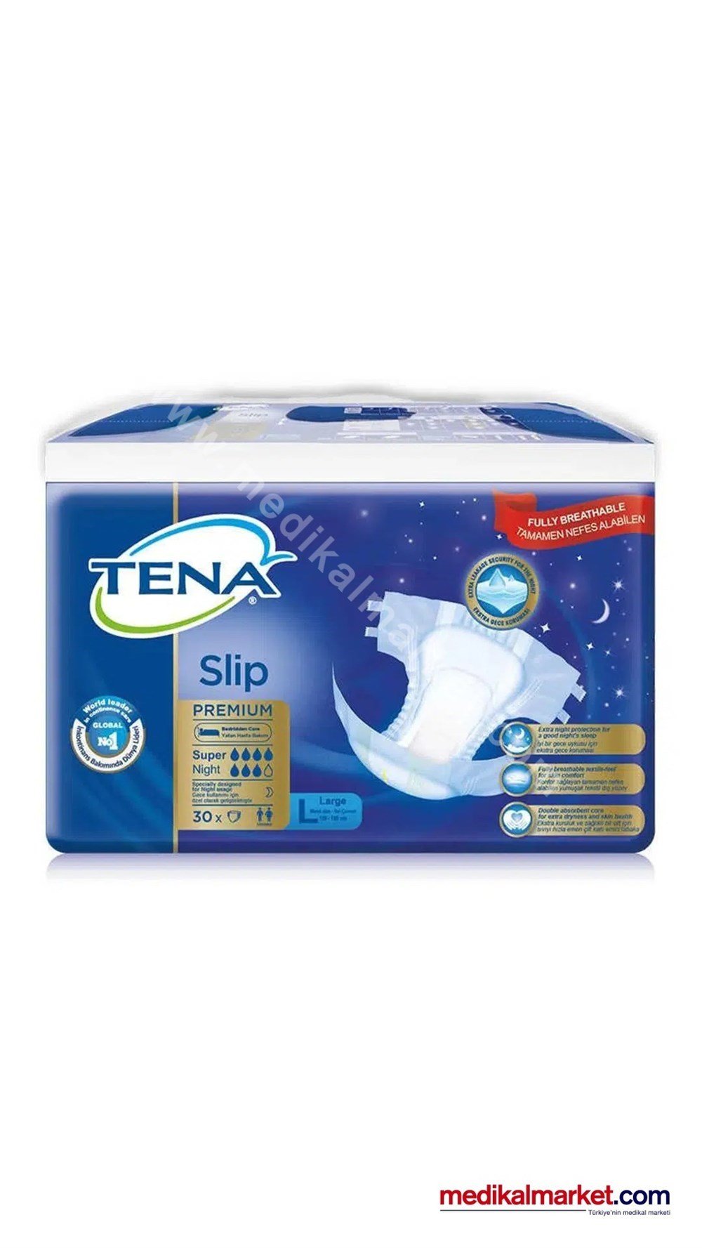 TENA Belbantlı Süper (7 Damla) L Beden Hasta Bezi 60 Adet