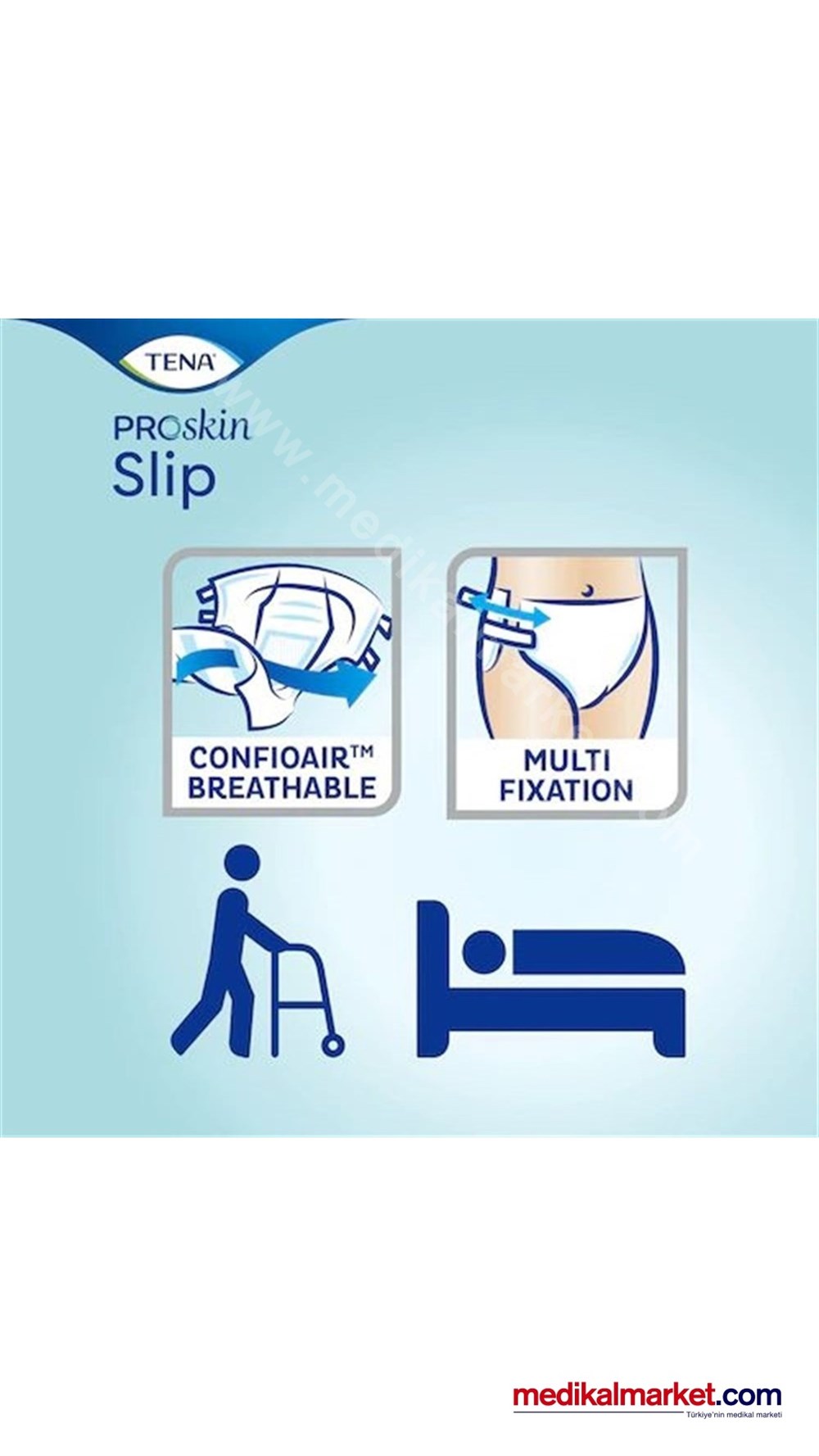 TENA Slip Classic (5.5 Damla) M Beden Hasta Bezi 90 Adet