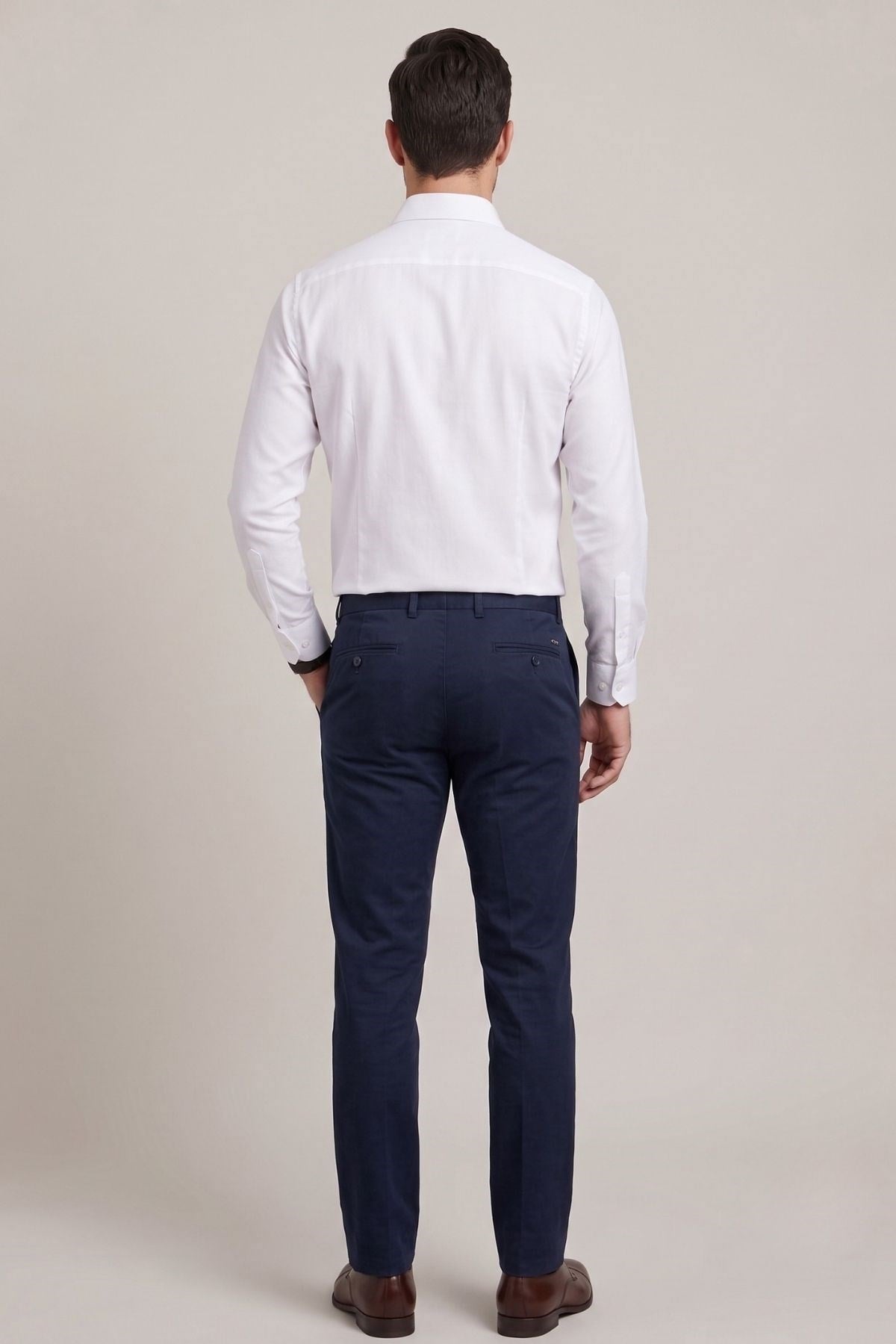 2230 NON IRON %100 PAMUK U.KOL GÖMLEK 26Y TMŞ Beyaz