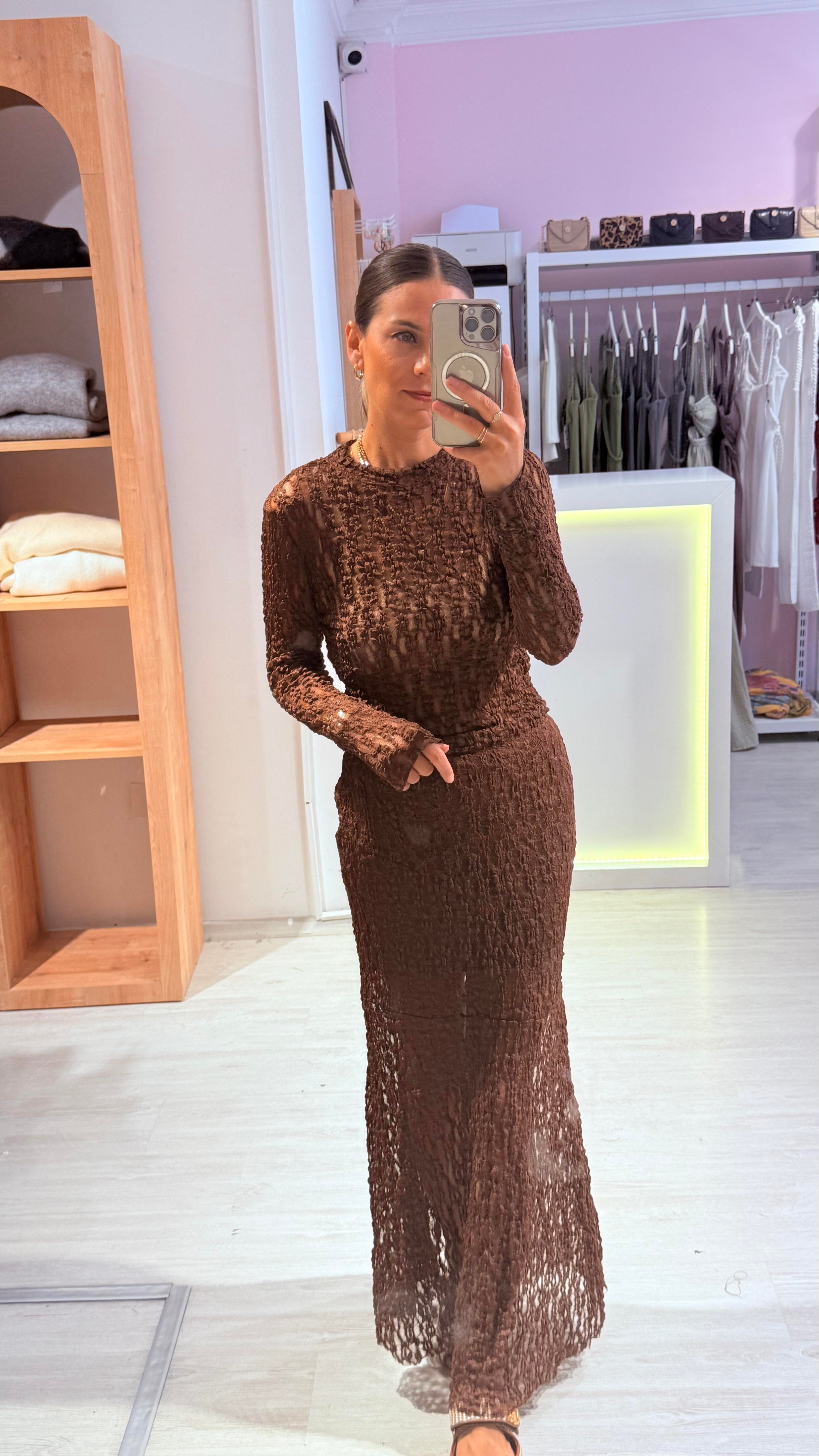Acı Kahve Dantel Body