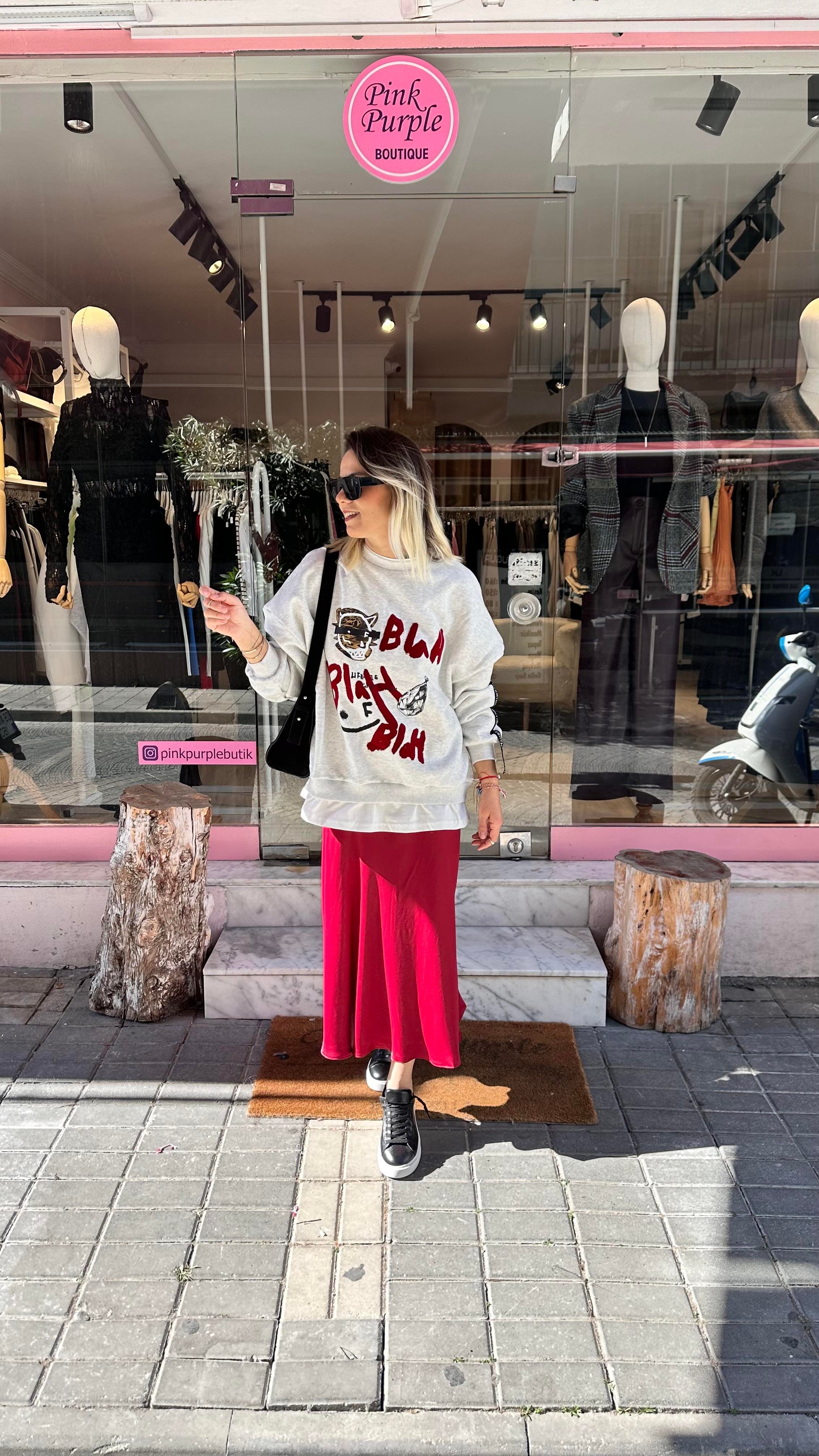 Beyaz Blah Sweatshirt