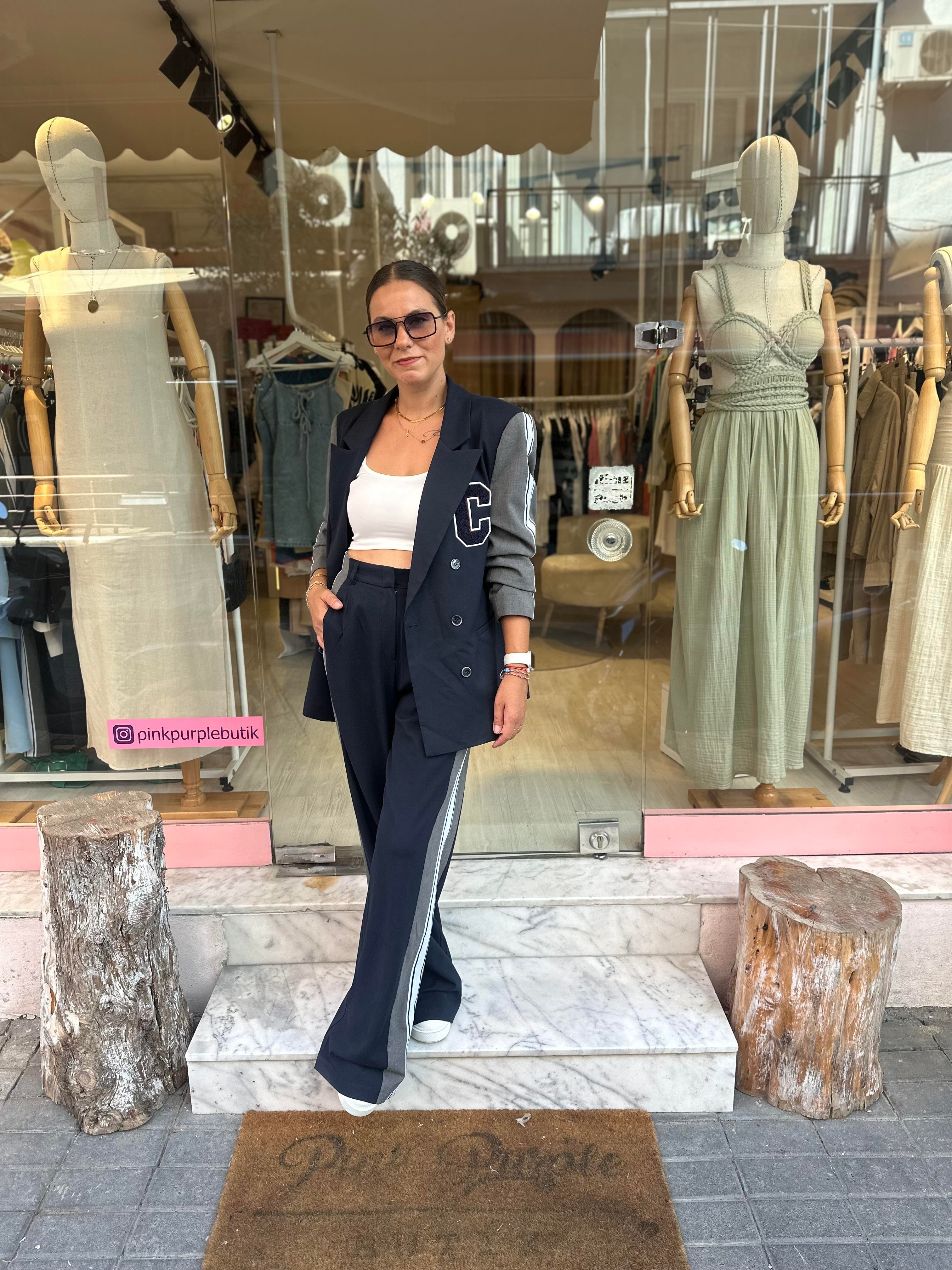 C Blazer Palazzo Takım