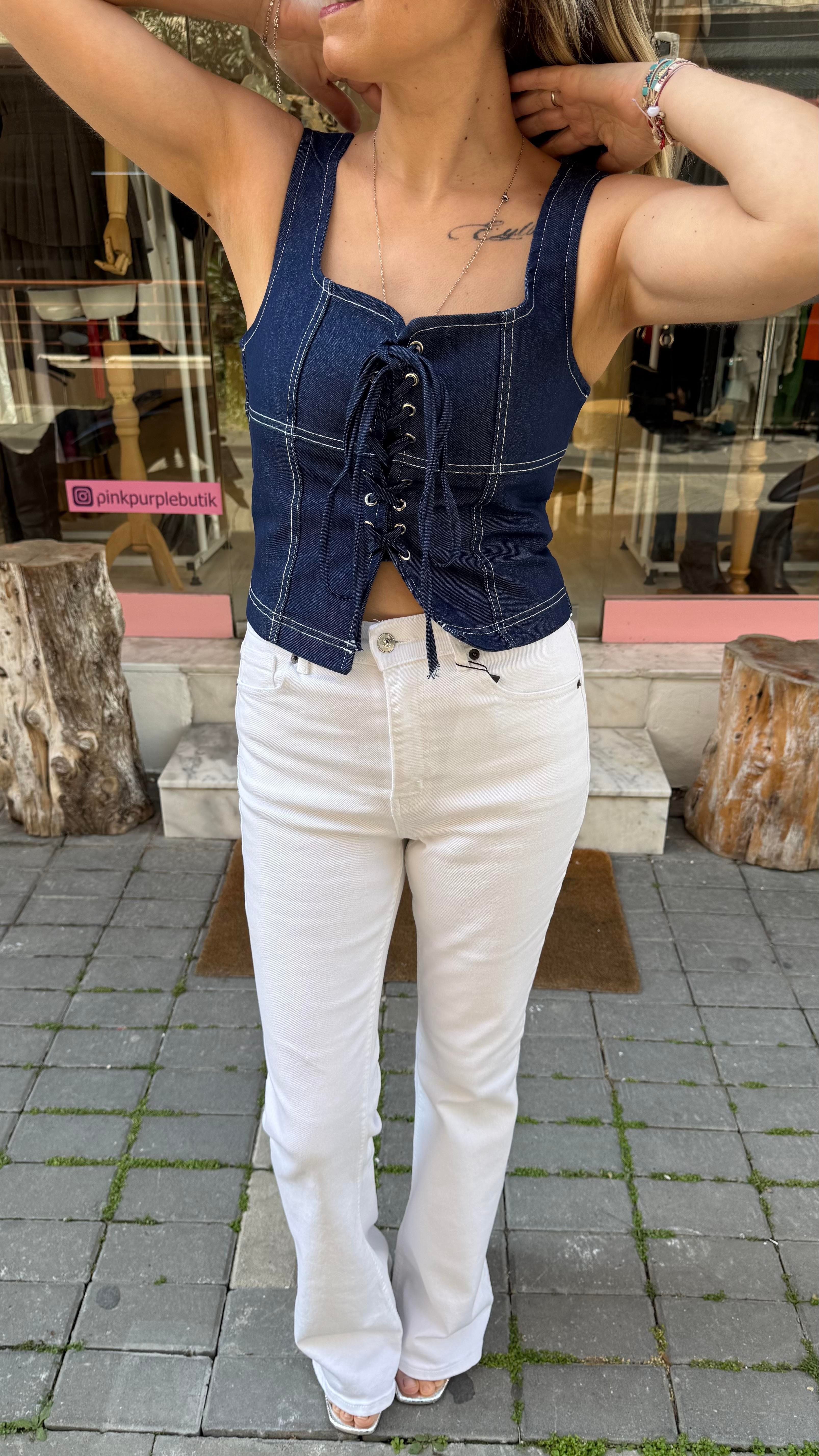 Denim Büstiyer