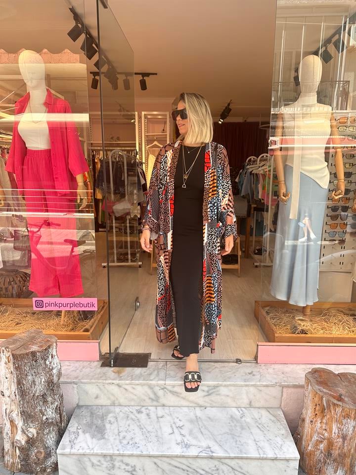 Desenli Kimono