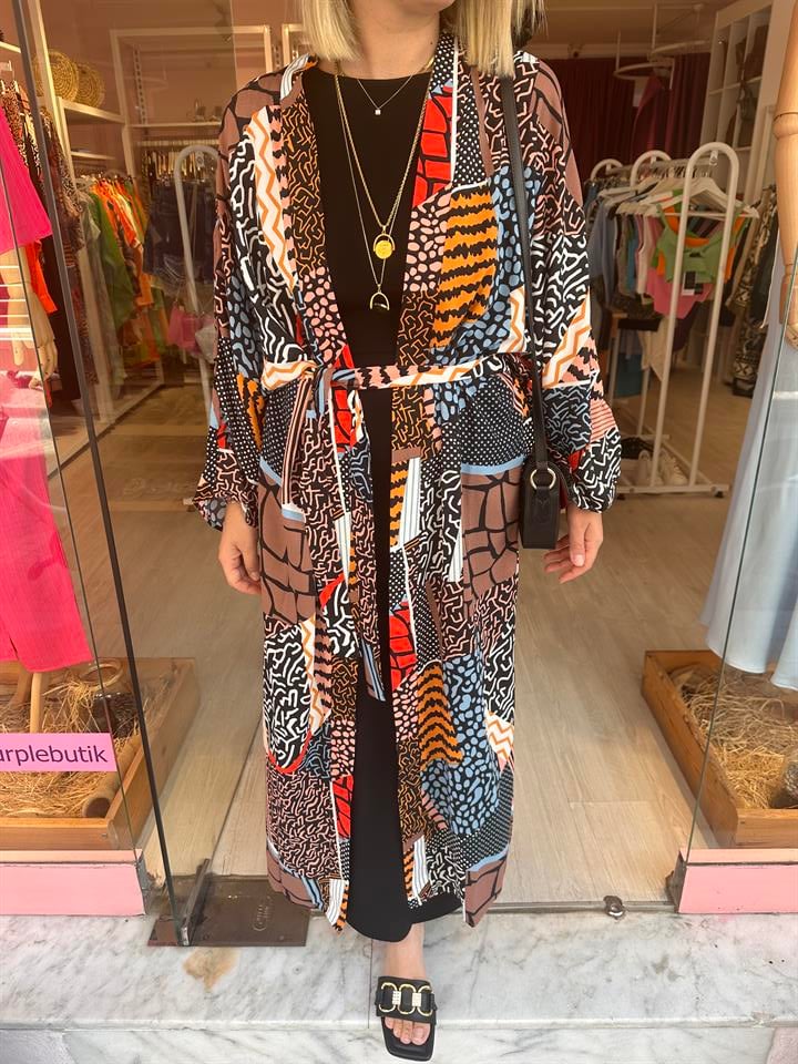 Desenli Kimono
