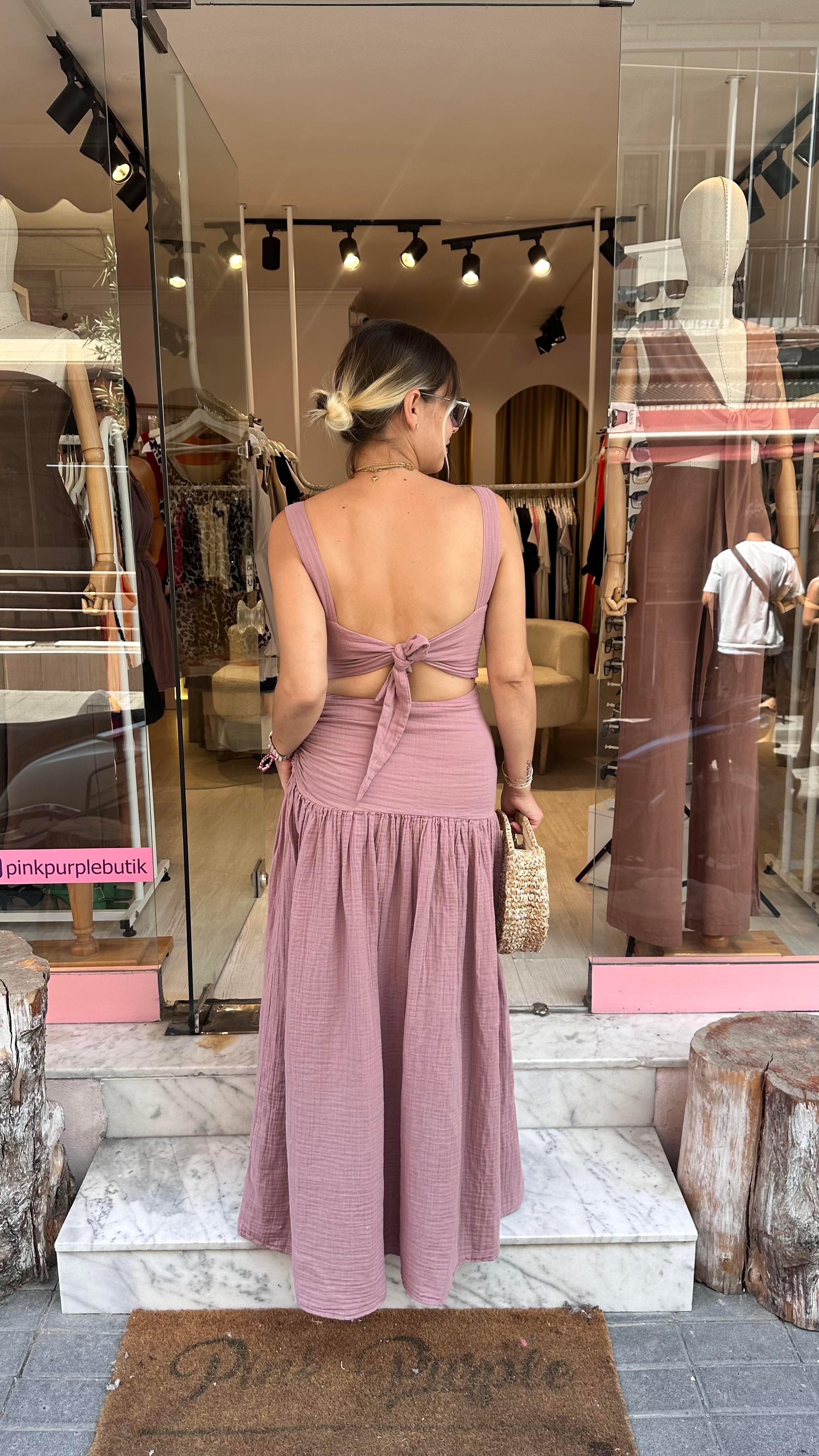 Gül Kurusu Crop Etek Takım