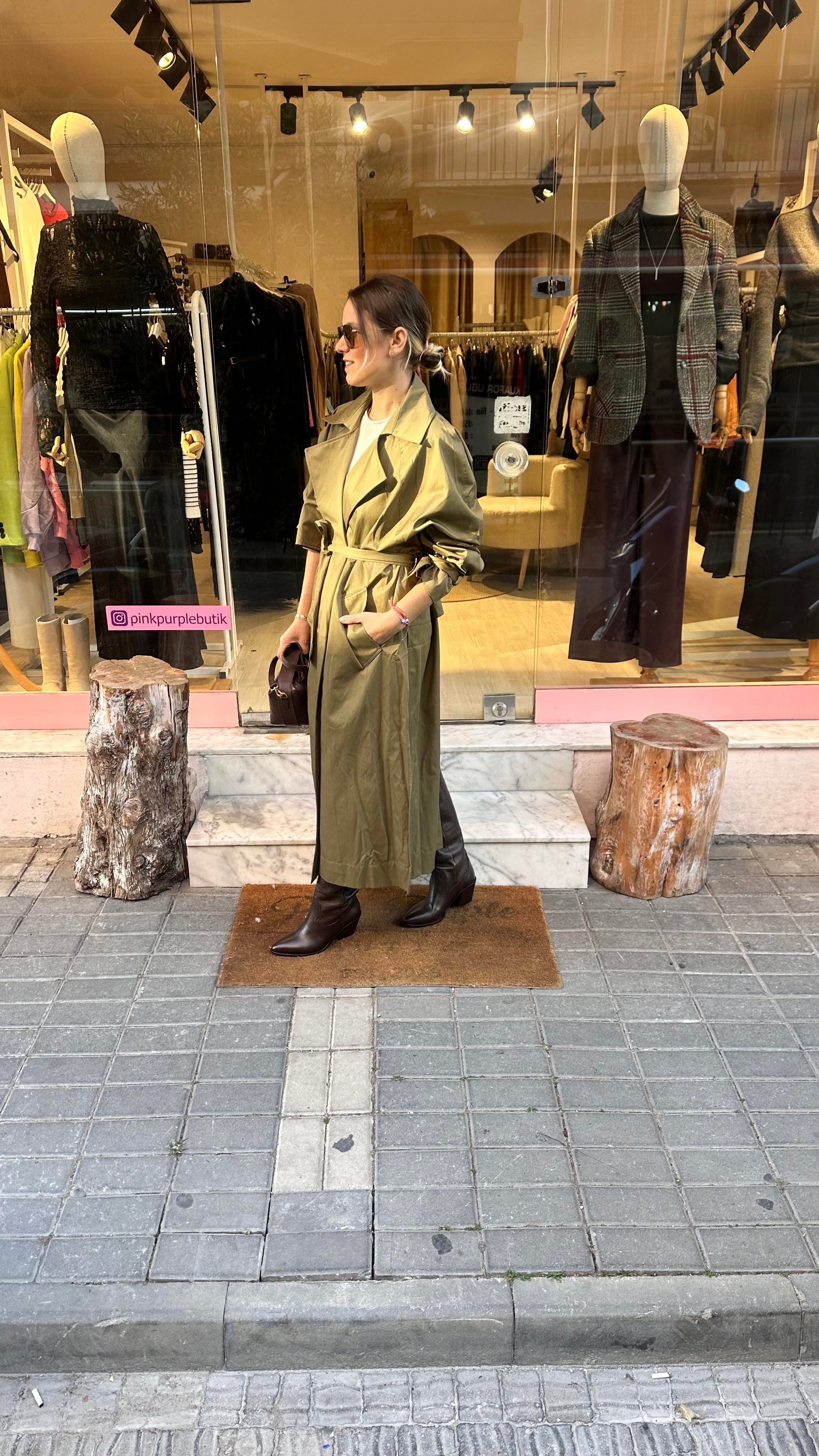 Haki Premium Trençkot