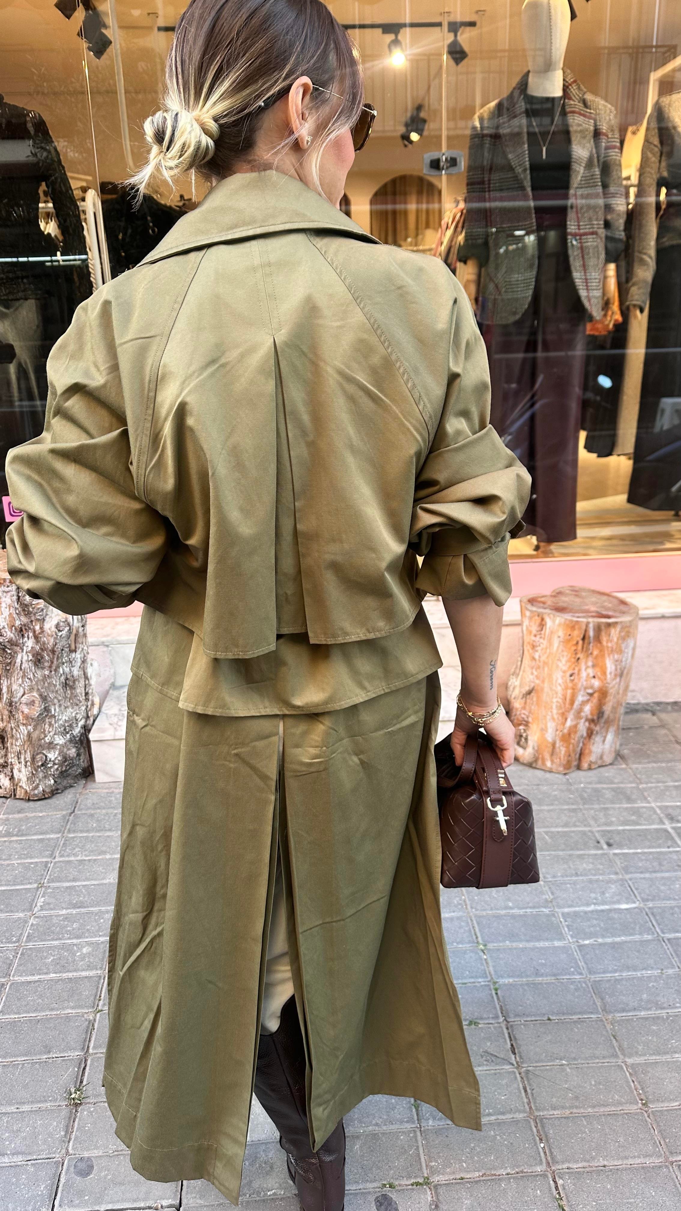 Haki Premium Trençkot