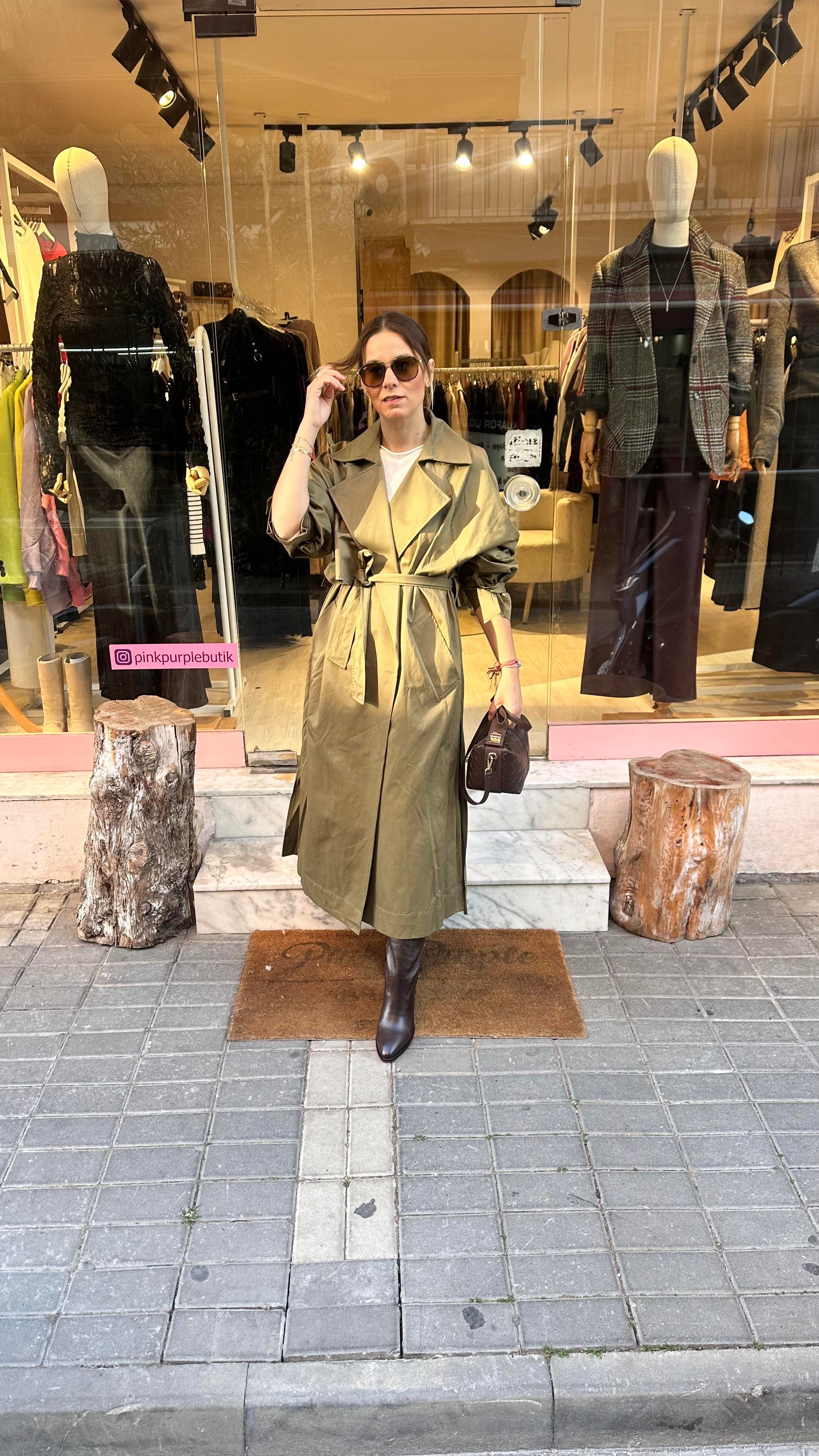 Haki Premium Trençkot
