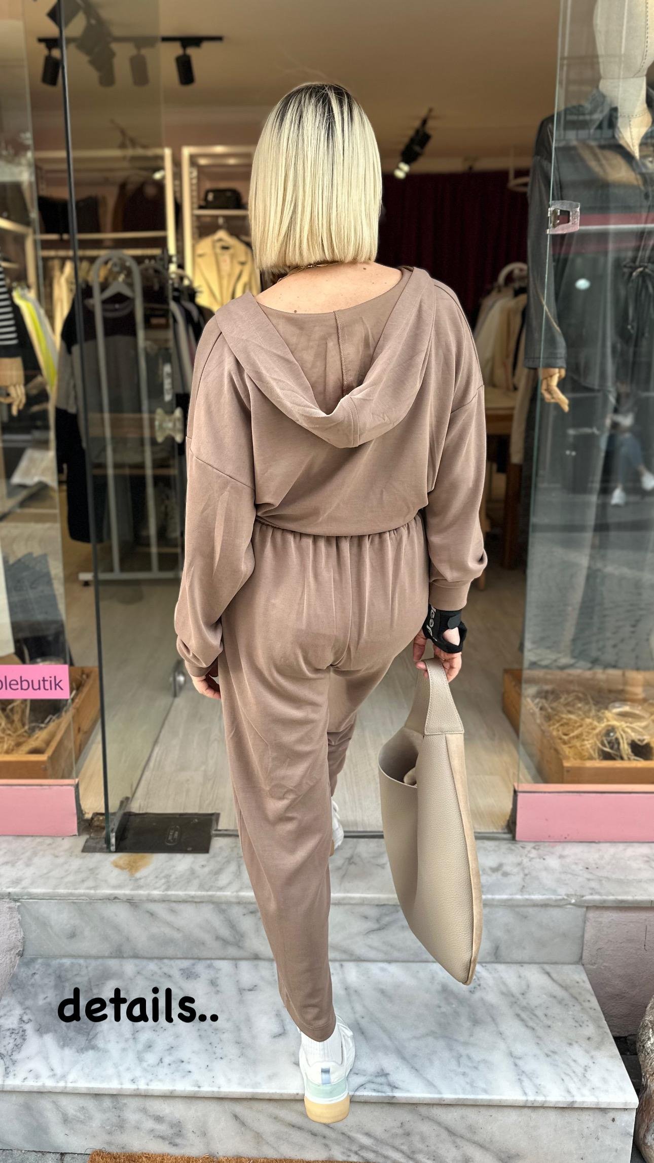 Kahve Modal Kumaş Takım