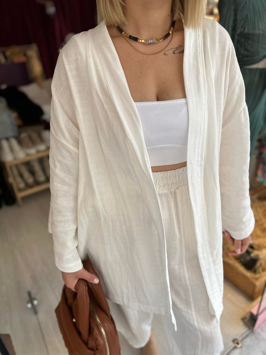 Keten Kimono Takım