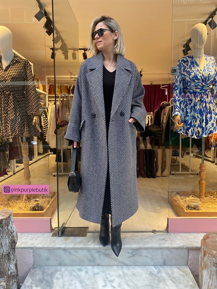 Kırçıllı Oversize Kaban