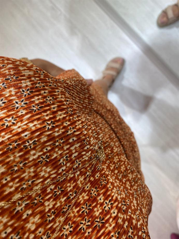 Kiremit Çiçek Desen Takım