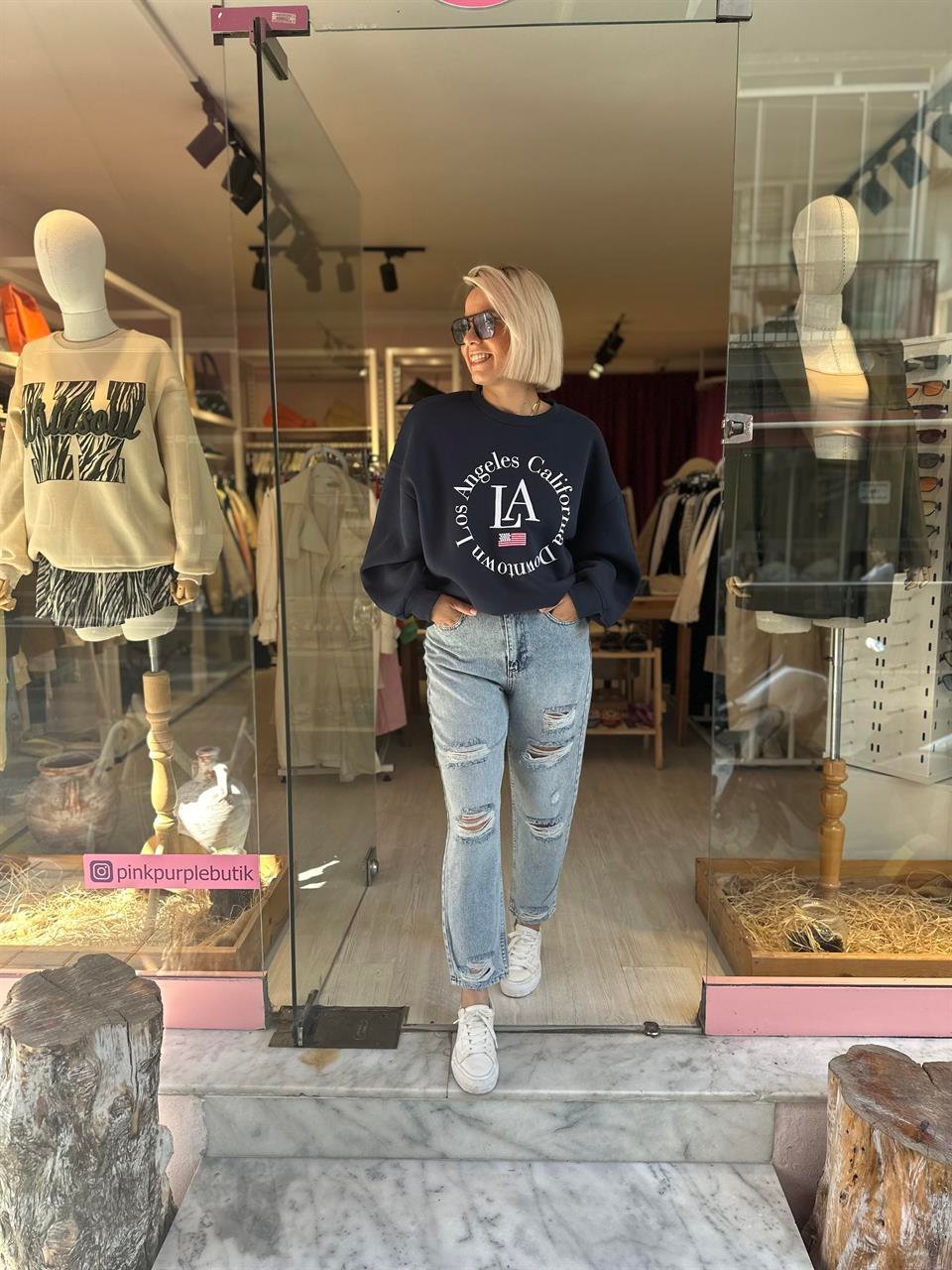 Lacivert LA Sweatshirt