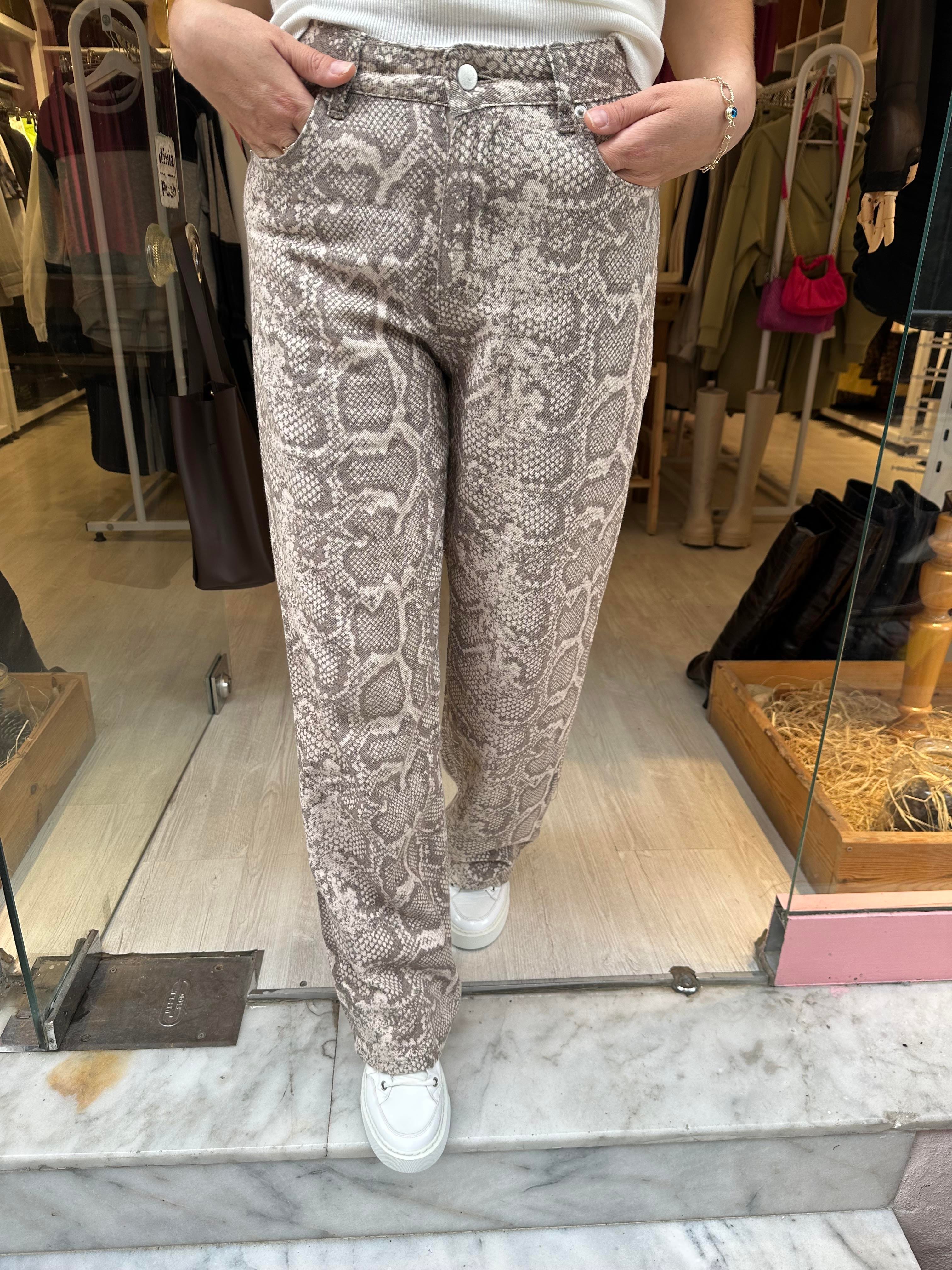 Leopar Desen Pantolon