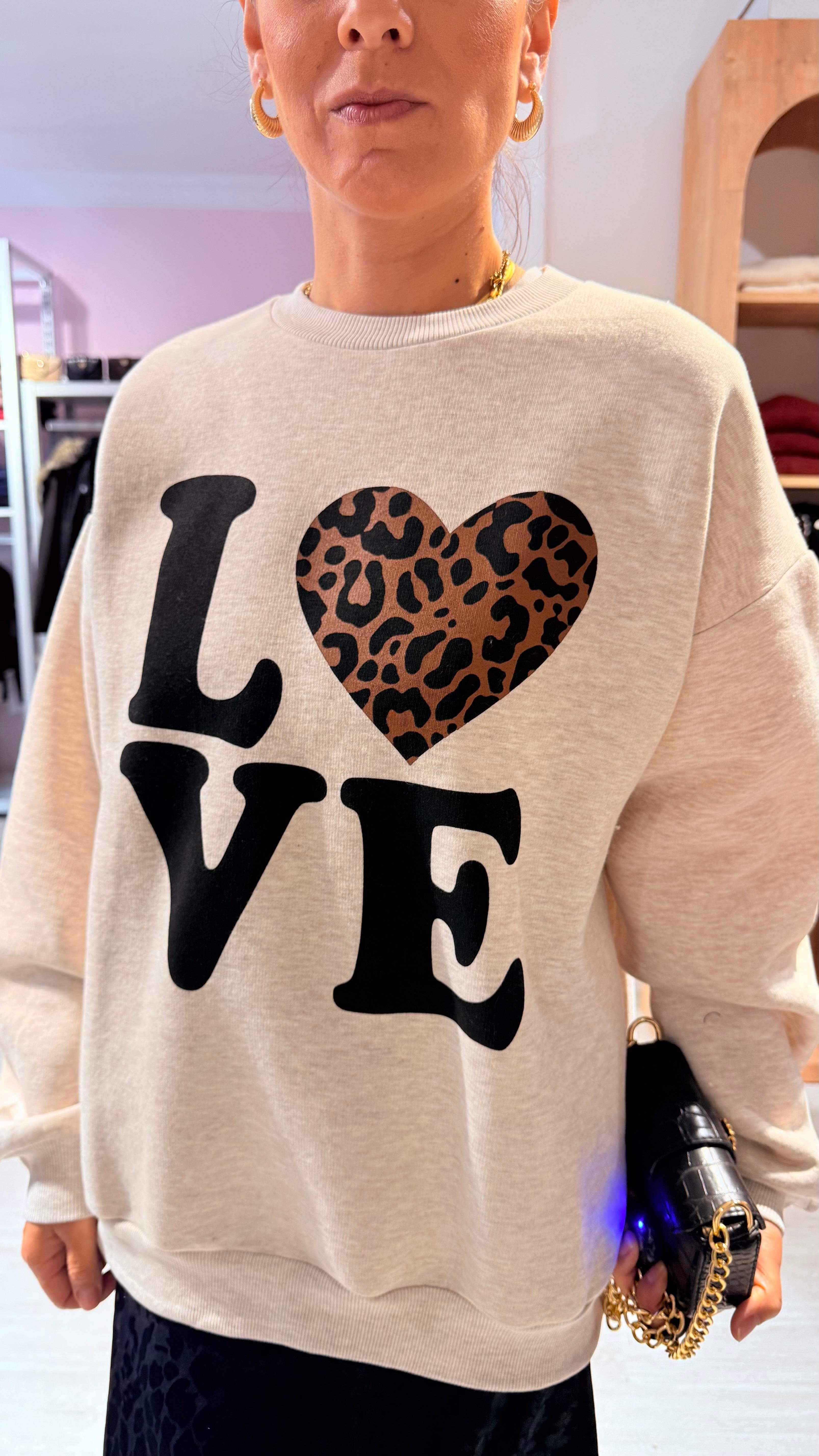 Love Bej Sweatshirt