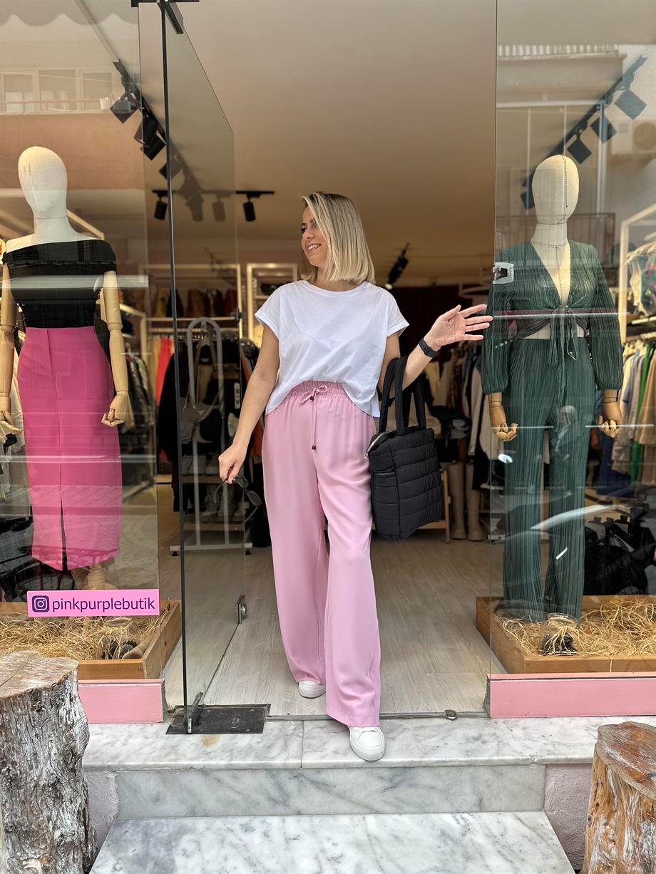 Pembe Tensel Pantolon