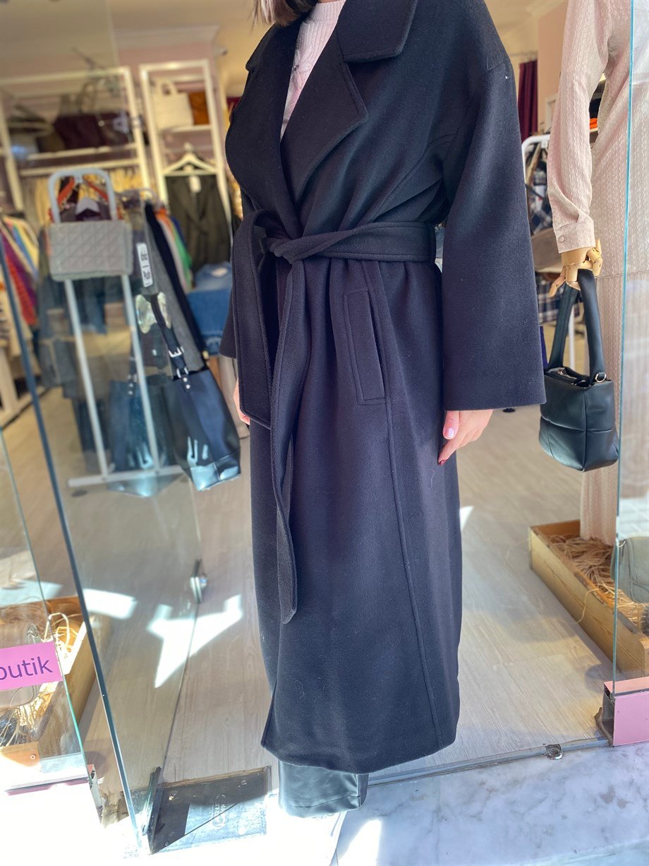 Siyah Uzun Bağlamalı Kaban 