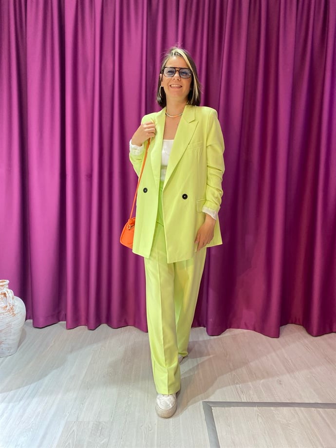 Su Yeşili Blazer Takım