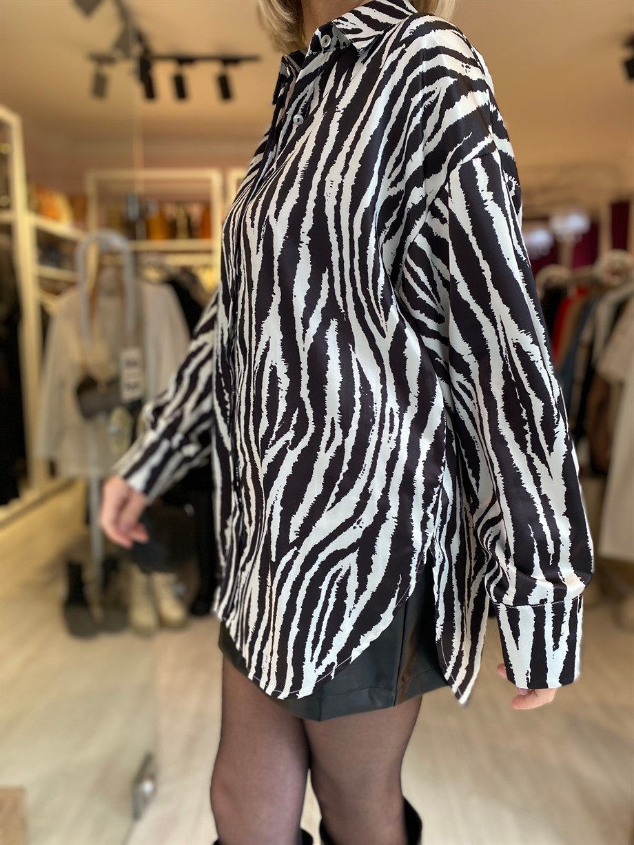 Zebra Desen Gömlek