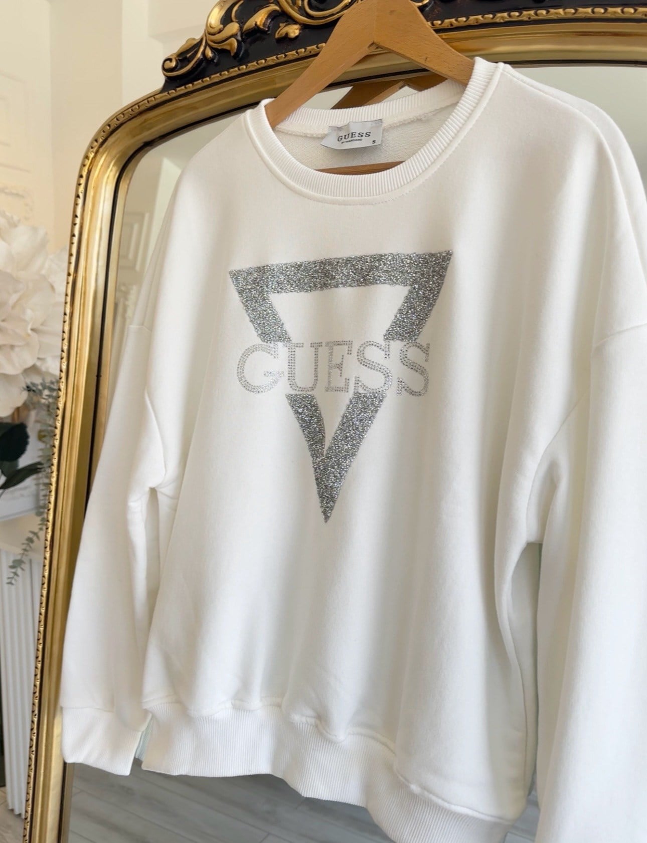 Guess Beyaz Sweatshirt