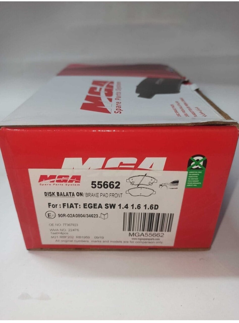 55662 Fıat Egea Sw 1.4-1.6-1.6 D Ön Fren Balatası Uyumlu