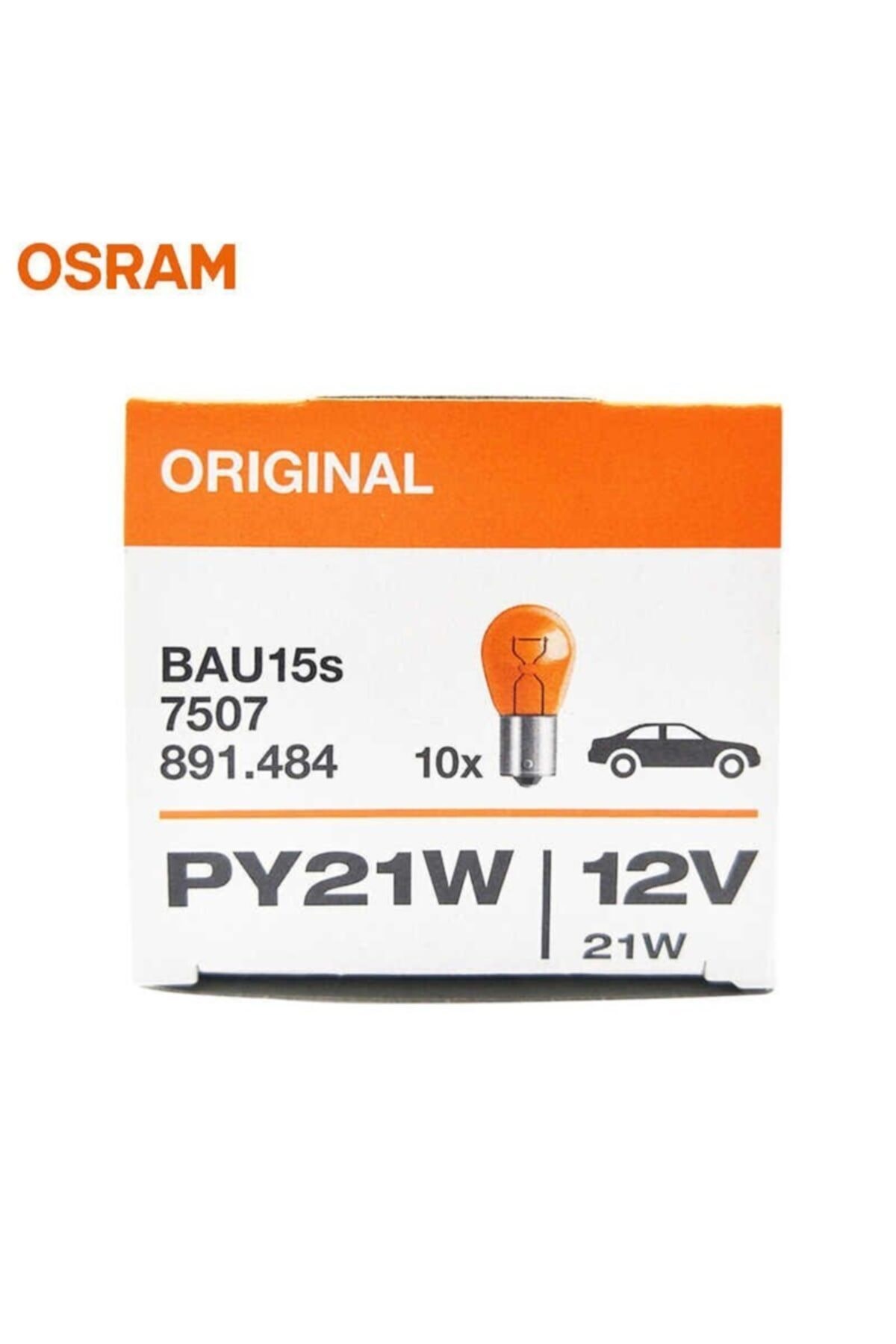 7507 Py21w 12v 21w 93 Sinyal Sarı Turuncu Amber 10 Adet