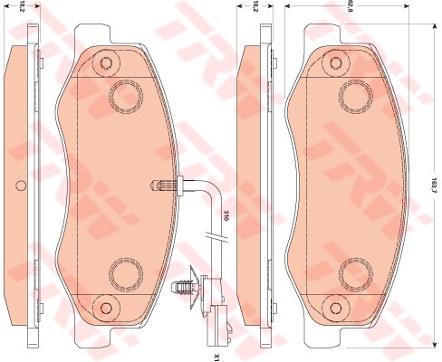 Arka Balata Renault Master3 2.3 Dci Cift Teker 09- Trw Gdb1885