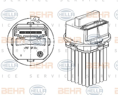 Behr mahle Kalorıfer Rezıstansı Cıtroen C5-c4-c3