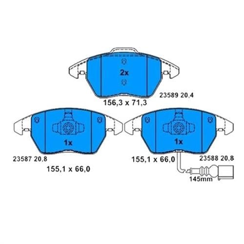 Bosch On Balata Caddy 3 Golf 4-5-6 Jetta Passat Polo Octavia