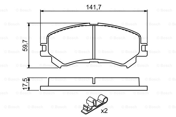 Bosch On Balata Renault Kadjar 15 Qashqai 13 X Trail 14