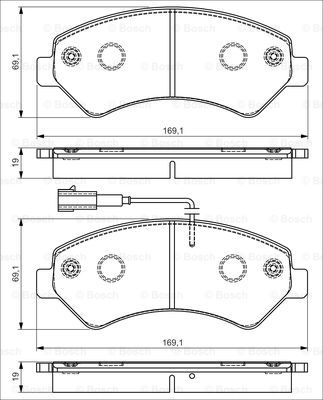 Bosch On Balata Takımı Boxer 2011- Ducato 2011- Jumper 2011-