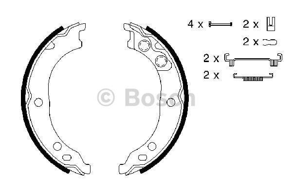 El Fren Pabuç Balata Boxer Jumper Ducato 2002- Bosch 986487712