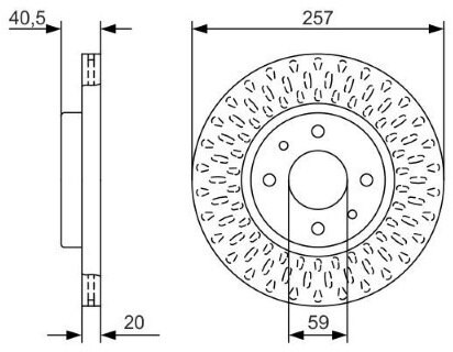 Fiat Albea 1.4 2006-2012 Bosch Ön Disk 2 Adet