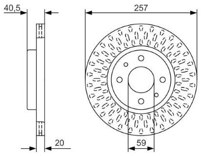 Fiat Albea 1.4 2006-2012 Bosch Ön Disk 2 Adet
