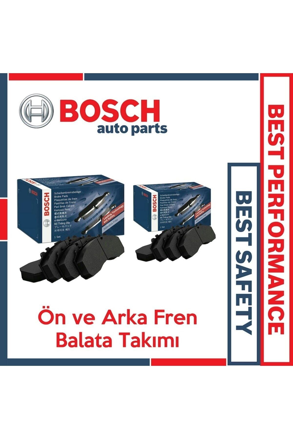 Honda Civic Fc5 2017-2021 Bosch Ön ve Arka Fren Balata Takımı