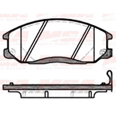 On Balata Hyundai Starex 03-08 Sanyong Actyon Sport Mga 55228