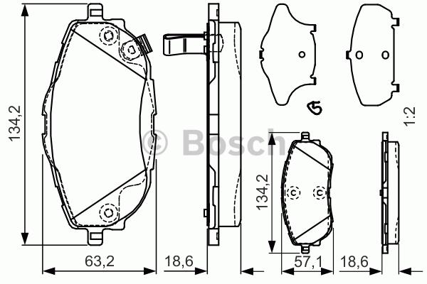Ön Balata Takımı Auris-Corolla Sedan 2012- Bosch 0986494676