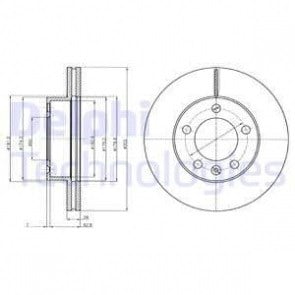 Ön Fren Disk 2 Adet Master3 Movano 2.3 Dci 10- Delphi Bg4328