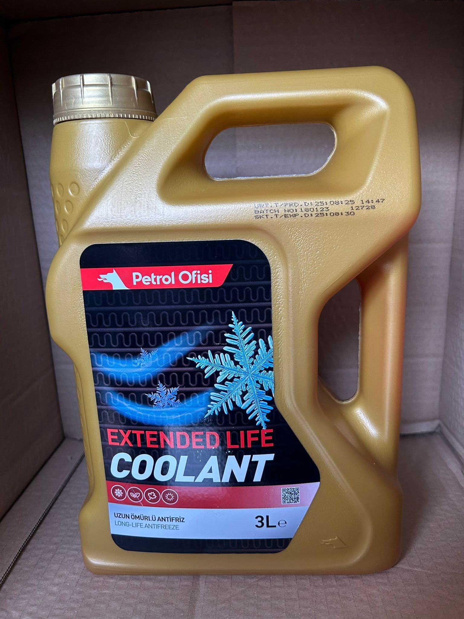 Petrol Ofisi Coolant Kırmızı Antifriz 3 L 2025 AĞUSTOS