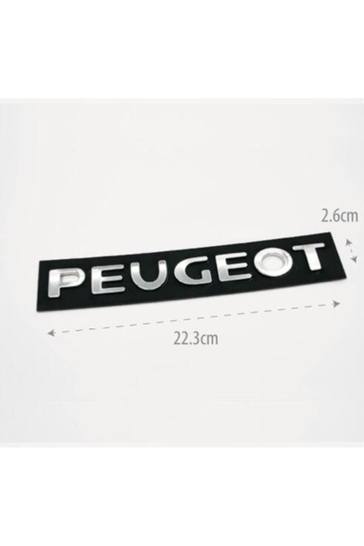 PEUGEOT YAZISI 307 407 306 UYUMLU 2001 SONRASI KASALAR ICIN
