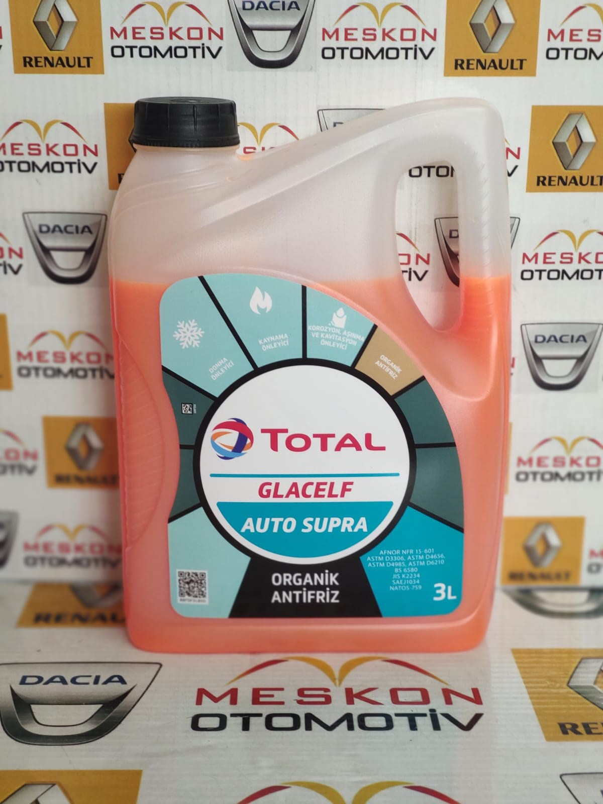Total Glacelf Auto Supra Antifriz 3 Litre Üretim Ağustos 2023